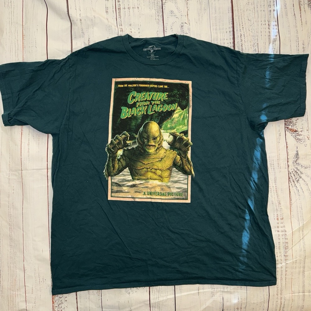 Universal Studios Official Merch Black Lagoon Creature Shirt V 3XL Fits Like 2XL